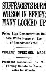 New York Times headline, February 9, 1919