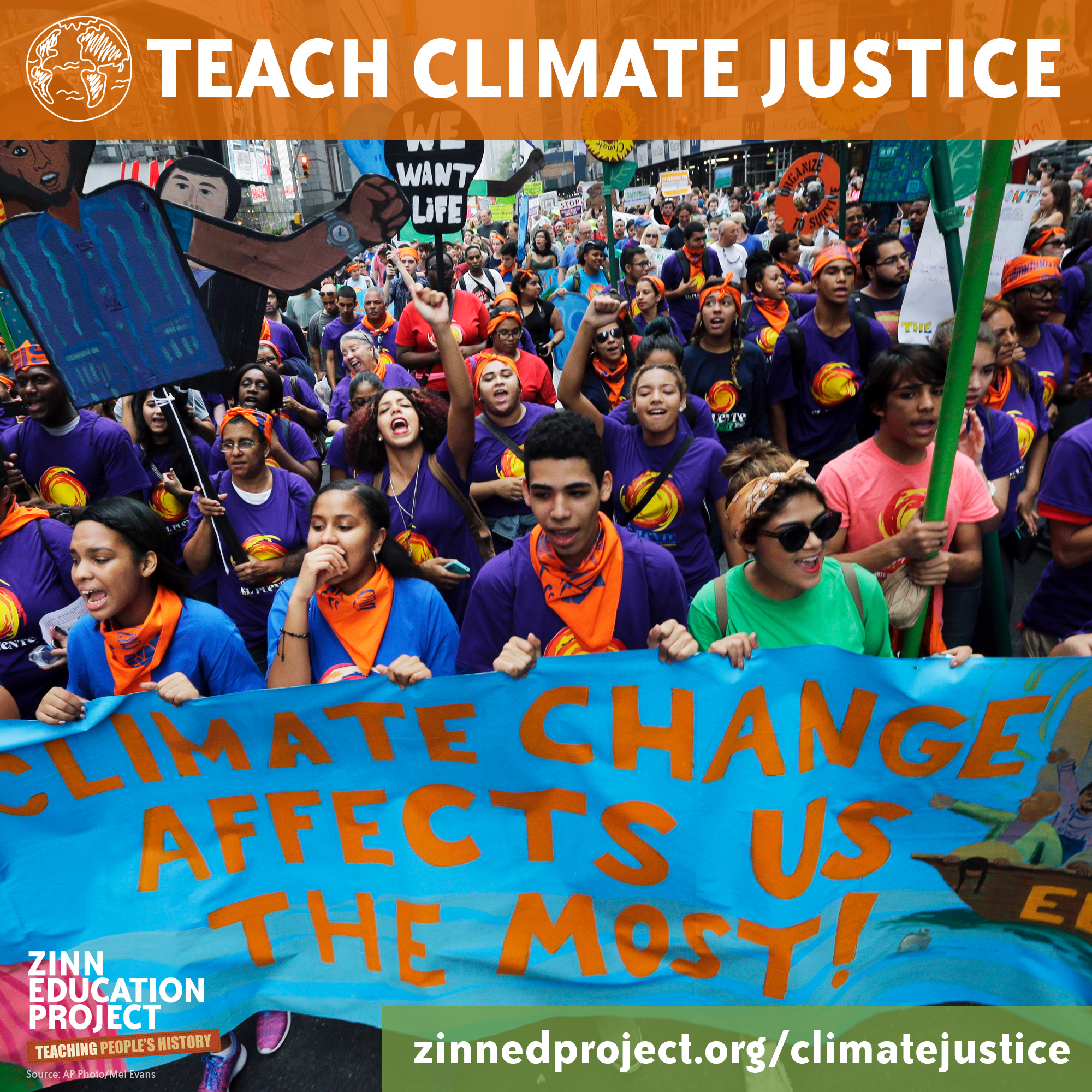 Teach Climate Justice (Square) | Zinn Education Project