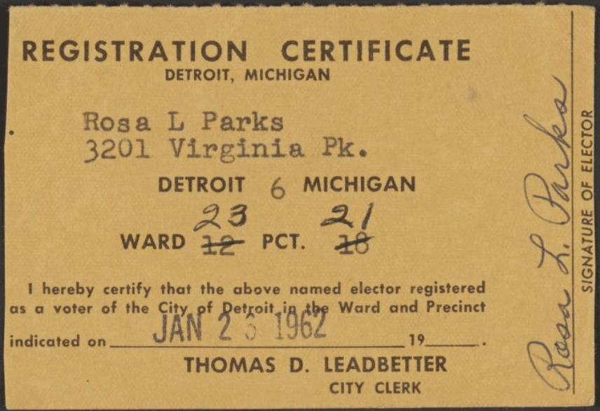 RParks-voter-registration-card image