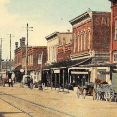 A landscape painting of historic Sanford, Florida.