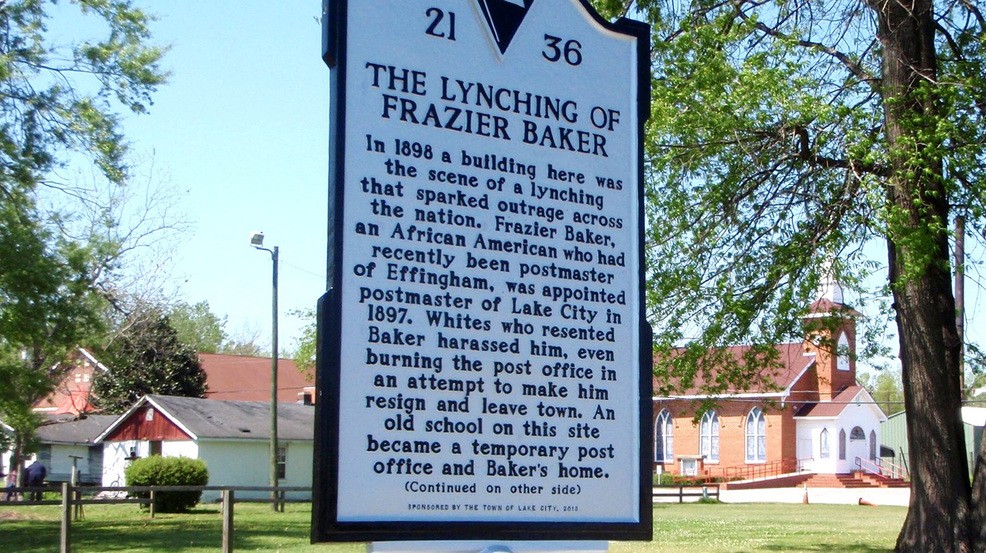 Feb. 22, 1898 White Mob Lynches Frazier Baker and Daughter Julia
