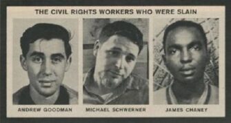 photos of the three missing men during Mississippi Freedom Summer.