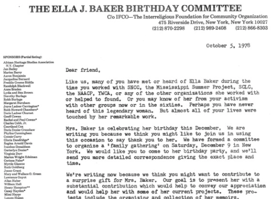 Реферат: Ella Baker Essay Research Paper Ella BakerElla