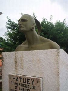 Monument to Hatuey in Baracoa, Cuba.
