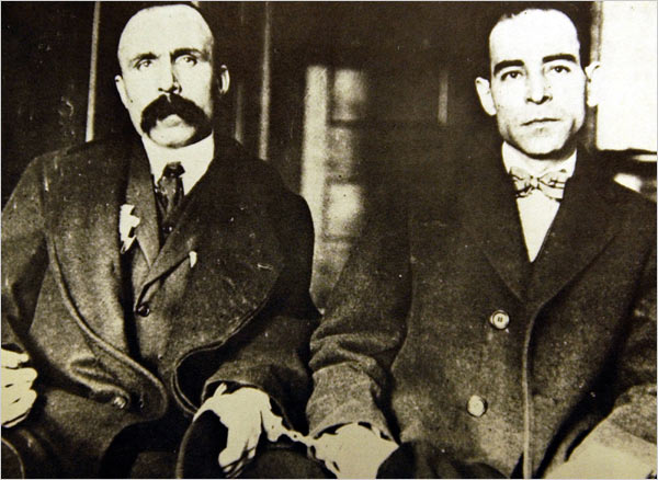 Bartolomeo Vanzetti and Nicola Sacco.