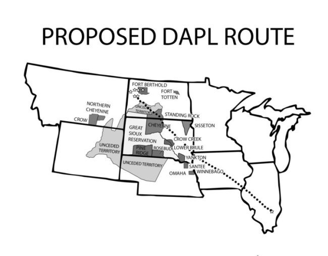 Proposed DAPL Route | Zinn Education Project: Teaching People's History ...