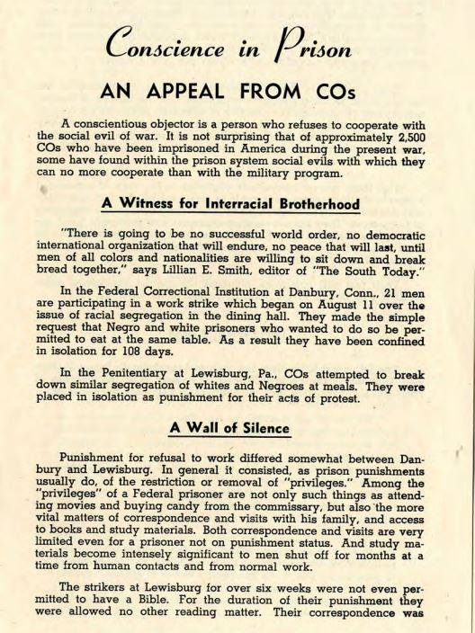 Conscientus Objectors 1943 | Zinn Education Project