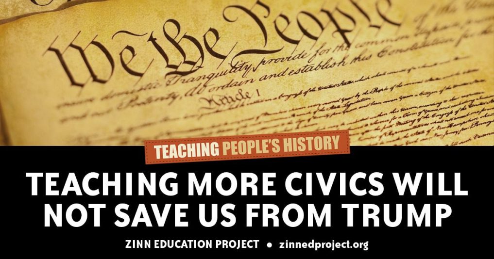Teaching more civics will not save us from trump