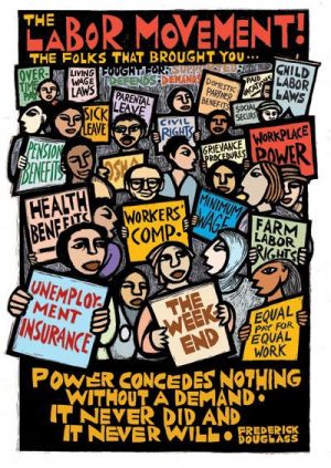 labor movement graphic