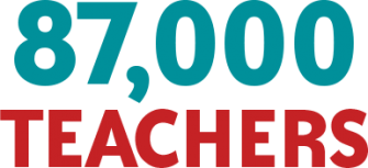 87,000 Teachers Graphic | Zinn Education Project