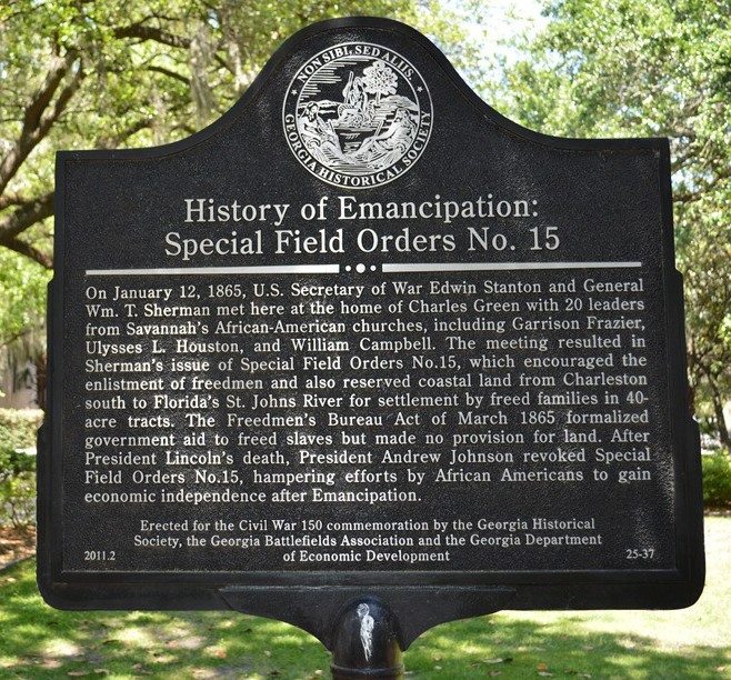 Jan. 16, 1865 Special Field Order No. 15 Zinn Education Project