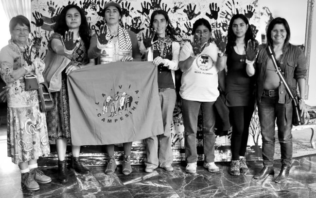 Photo of La Via Campesina women by Tineke D'Haese