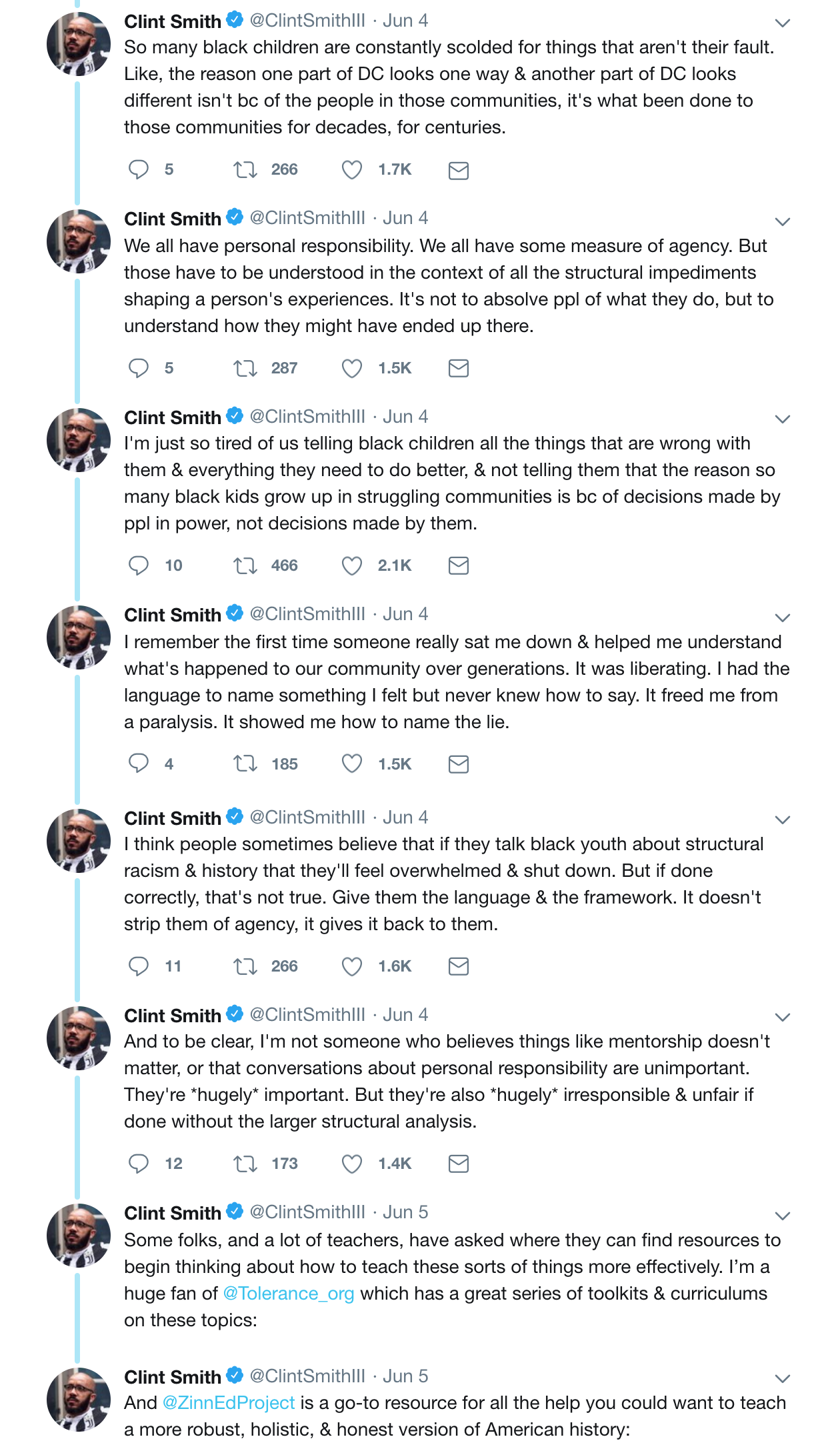 Clint Smith Tweets | Zinn Education Project