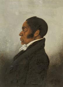 Side profile portrait of James Forten