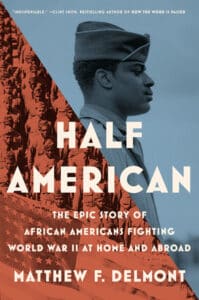 book cover showing Black solder standing guard