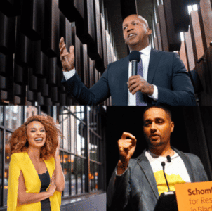 Bryan Stevenson, Cierra Kaler-Jones, and Jesse Hagopian