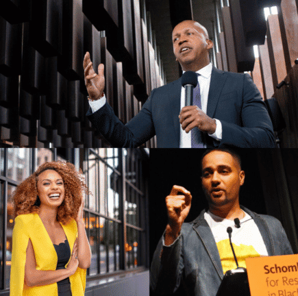 Bryan Stevenson, Cierra Kaler-Jones, and Jesse Hagopian
