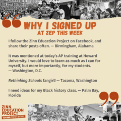 A graphic highlighting comments of why people registered for the ZEP site this week.
