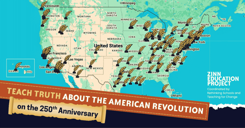 map with quills teach truth about the American Revolution on the 250th anniversary